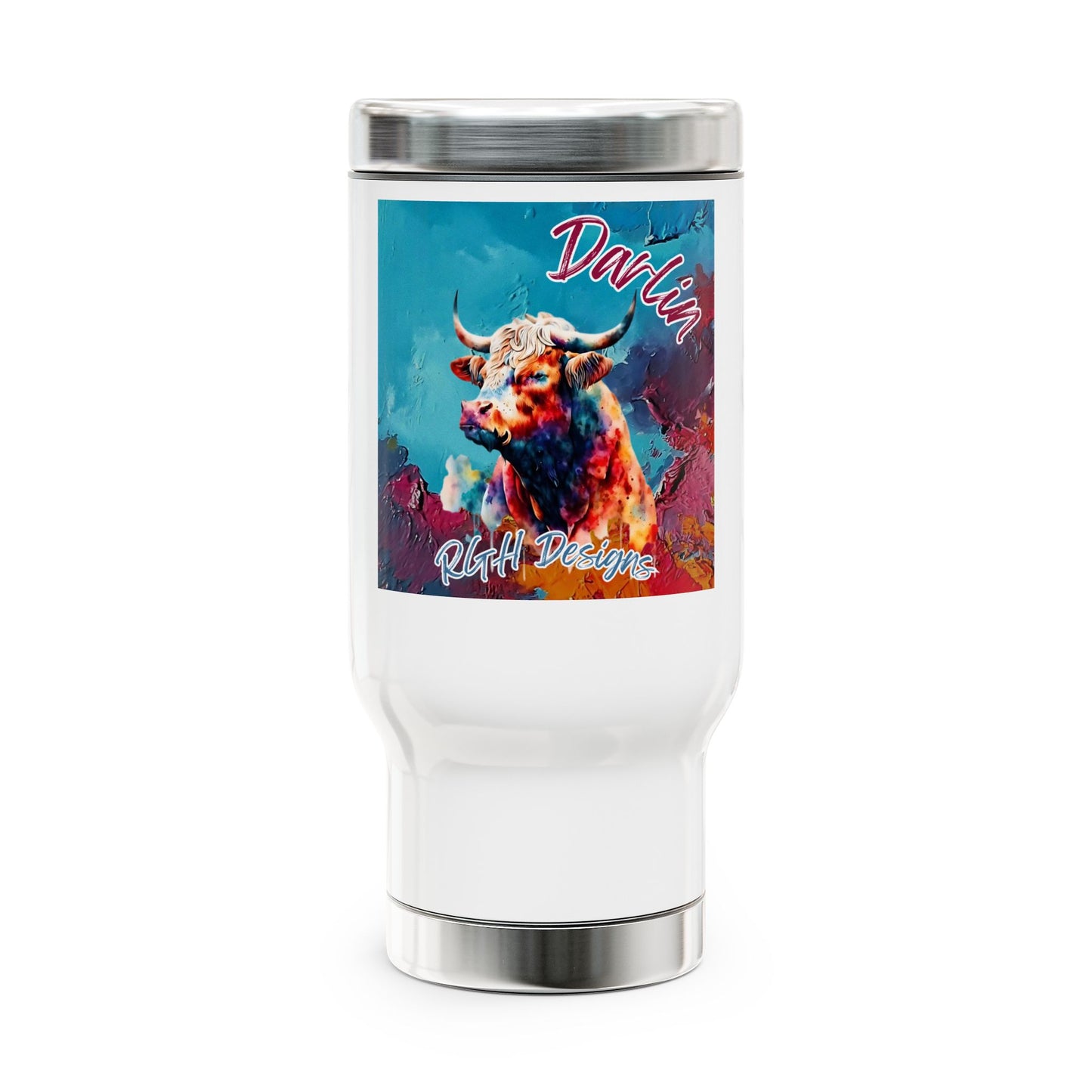 Branded logo tumbler with name